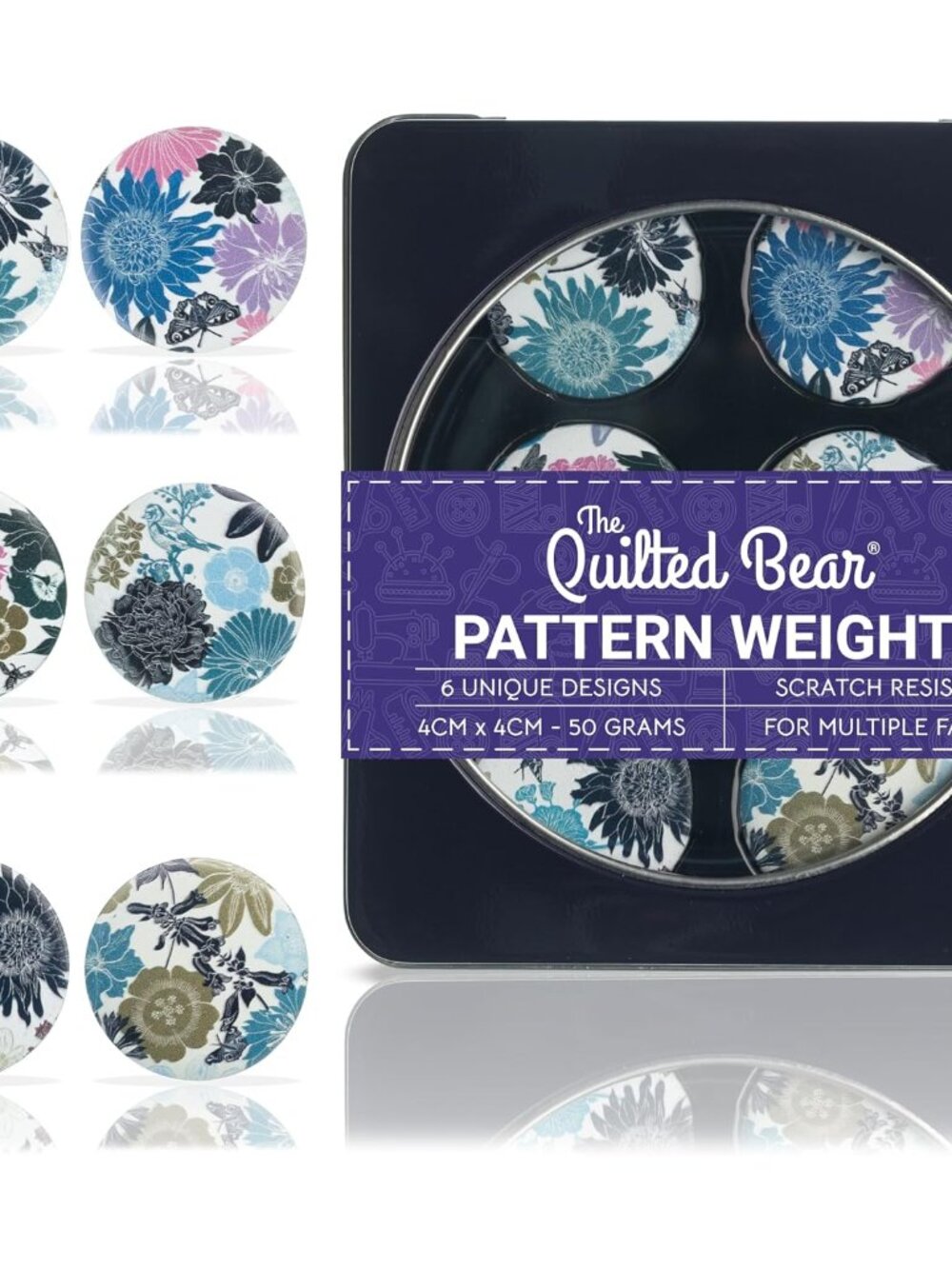 Pattern Weight Set, Floral Designs by Kate Heiss